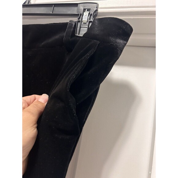 New Skies Are Blue Black Velvet Wide Leg Pants High Rise Size 1X Pockets Plus - Picture 5 of 7